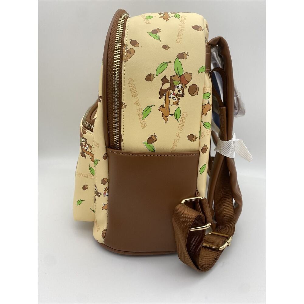 Disney Danielle Nicole Backpack Chip 'n Dale & Acorns Chipmunks Mini Bag - Picture 4 of 7
